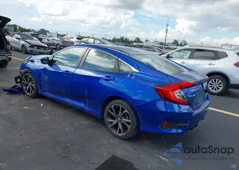 2021 Honda Civic Sport z USA, uszkodzony, nr VIN 2HGFC2F89MH533770